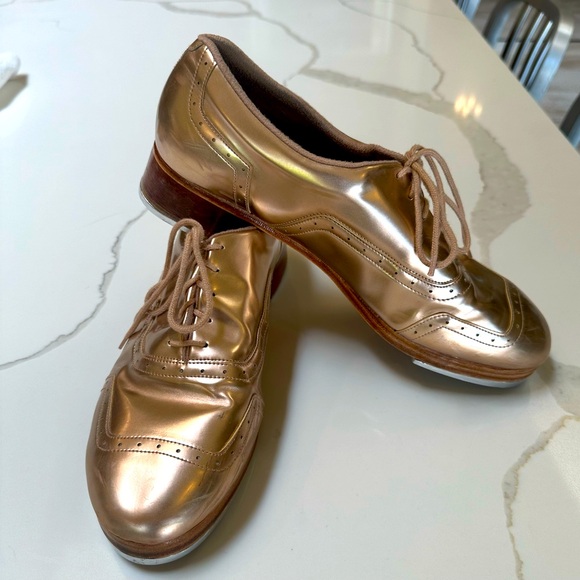 Bloch Jason Samuels Smith *Limited* Gold Metallic Patent Tap Shoes Men 10.5 - Picture 6 of 7